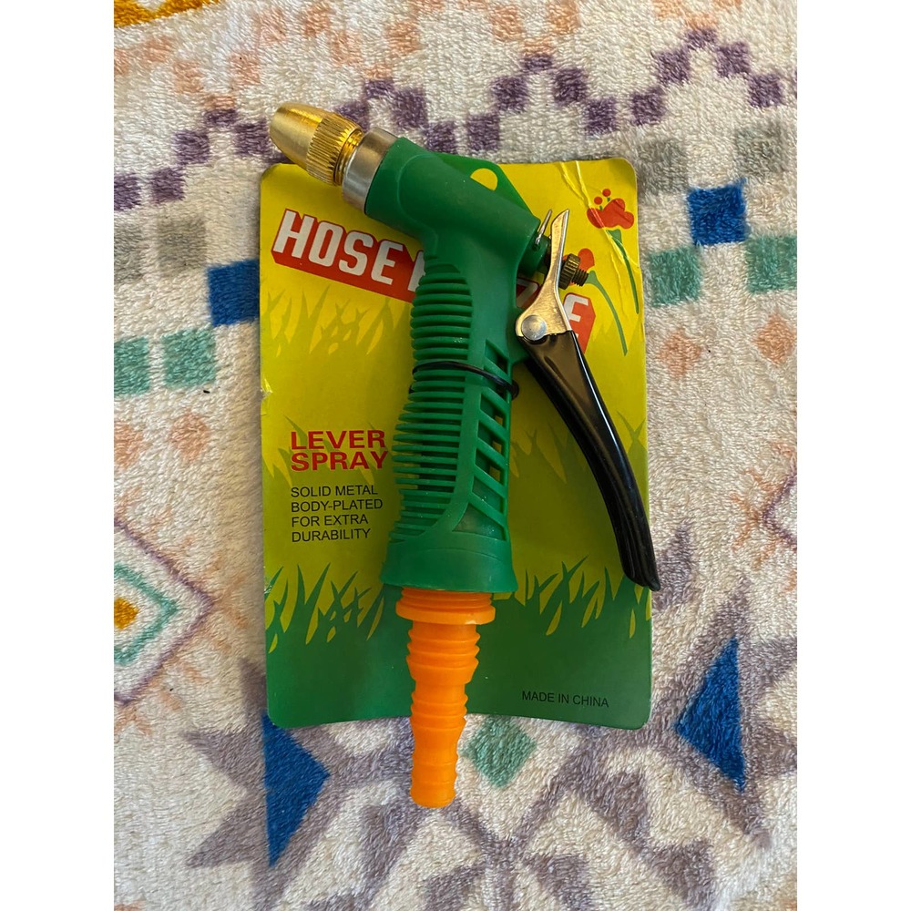 CERTAIN Durable Hose Nozzle Water Lever Spray Nozel